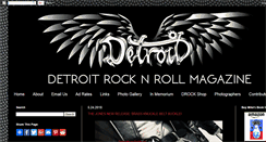 Desktop Screenshot of detroitrocknrollmagazine.com